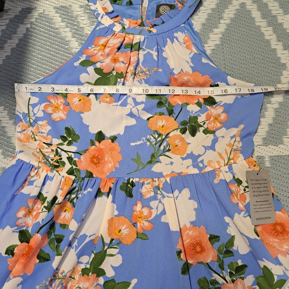 Vince Camuto Floral Print Fit & Flare Dress - Picture 10 of 12